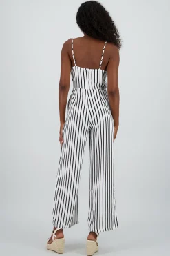 Jumpsuit rayas pierna amplia