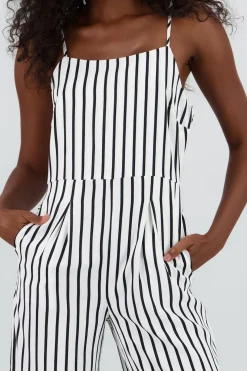 Jumpsuit rayas pierna amplia