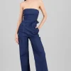 Jumpsuit strapless detalle cinturon