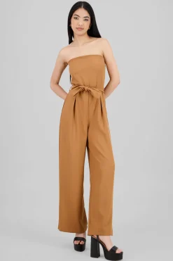 Jumpsuit strapless sastreado
