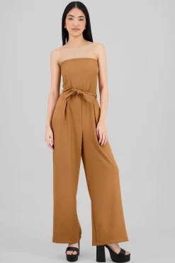 Jumpsuit strapless sastreado