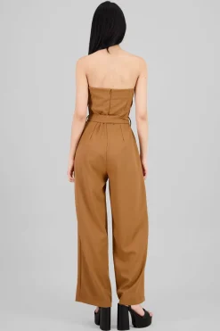 Jumpsuit strapless sastreado