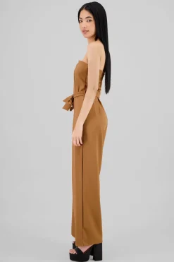 Jumpsuit strapless sastreado