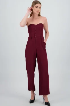 Jumpsuit strapples con botones