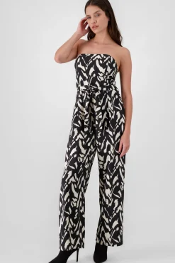 Jumpsuit strapples estampado