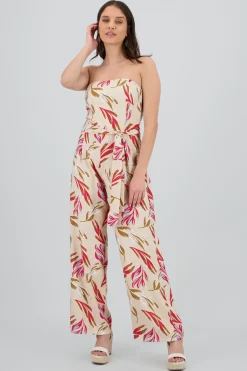 Jumpsuit strapples estampado flores