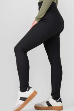 Leggings con peluche lisos