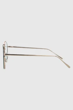 Lente aviador redondo traslucido