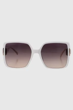 Lente retro pasta delgada detalle metalico