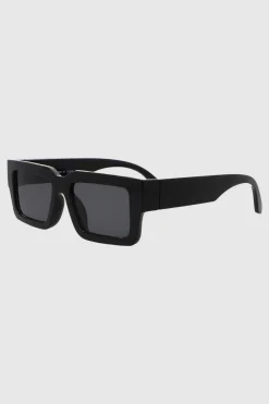 Lente wayfarer ancho traslucido