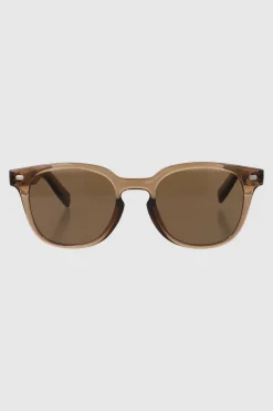 Lente wayfarer pasta delgada detalle metalico