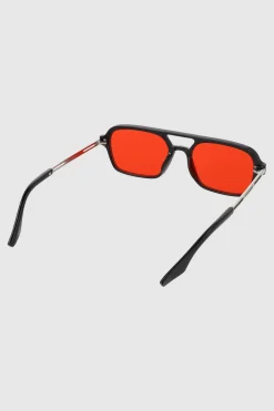 Lentes aviador rectangulo color