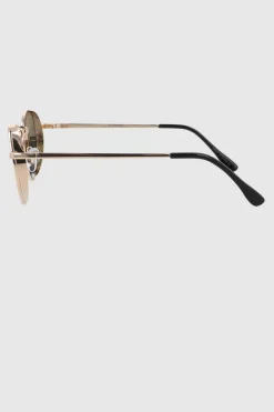 Lentes circulo borde metal