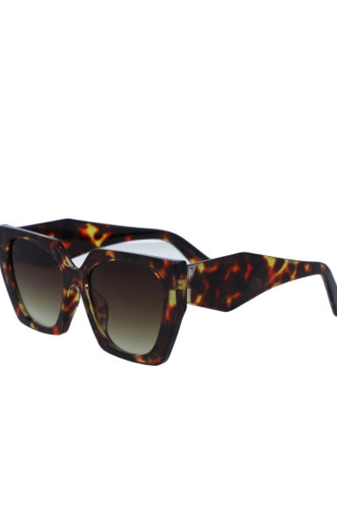 Lentes cuadrados oversize carey