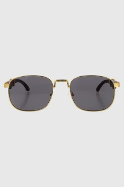 Lentes cuadrados retro metal