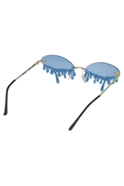 lentes festival ovalo lagrima glitter