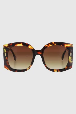 Lentes oversize craquelado