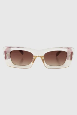 Lentes rectangulo cateye oversize