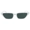 Lentes transparentes rectangulares cateye