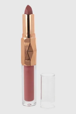 Lipstick mate con lipgloss