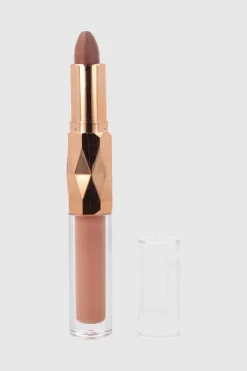 Lipstick mate con lipgloss