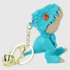 Llavero dinosaurio plastico