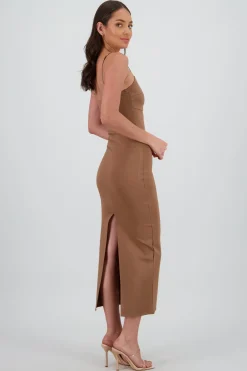 Maxi vestido bodycon liso