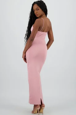 Maxi vestido bodycon liso