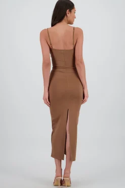 Maxi vestido bodycon liso
