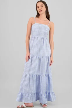 Maxi vestido cuadros