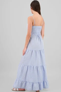 Maxi vestido cuadros