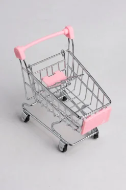 Mini Carrito Compras Decorativo