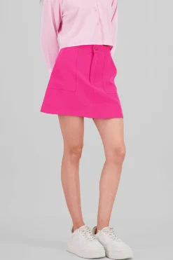 Mini falda sastreada detalle bolsas