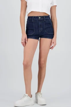 Mini short bolsa parche