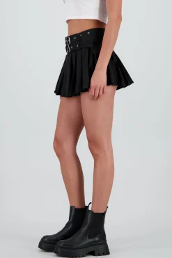 Minifalda doble cinturon