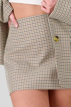 Minifalda mini cuadros