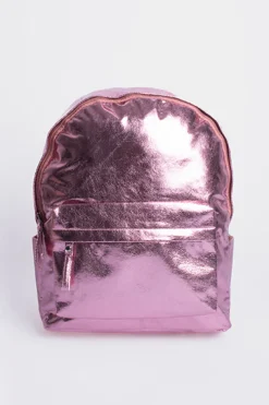 Mochila metalizada bolsillo