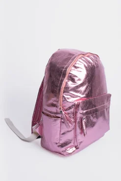 Mochila metalizada bolsillo