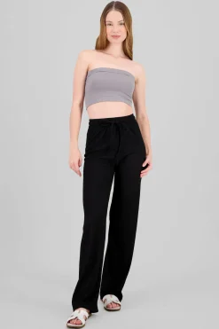 Pantalón amplio textura