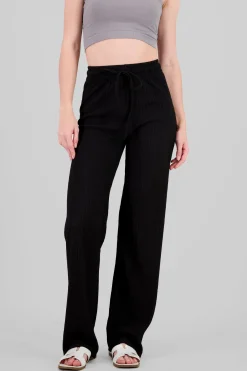 Pantalón amplio textura