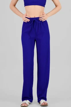 Pantalón amplio textura