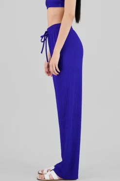 Pantalón amplio textura