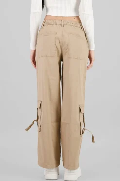 Pantalón cargo resorte en pretina