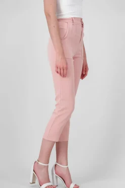 Pantalón Cintura Alta Capri Bolsas