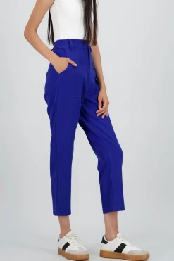 Pantalón Cintura Alta Capri Bolsas