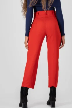 Pantalón Cintura Alta Capri Bolsas