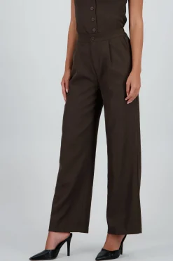 Pantalón recto con botón hypsters