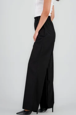 Pantalón Recto Pinzas Bolsillos