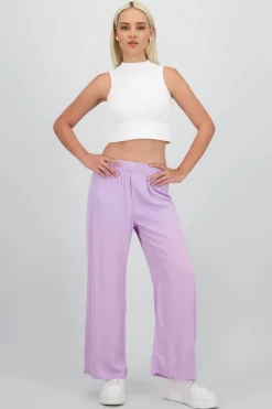 Pantalón Wide Leg Cintura Elástico