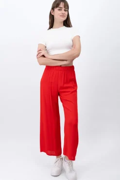 Pantalón Wide Leg Cintura Elástico